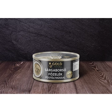 Sárgaborsófőzelék füstölt hússal Sárgaborsófőzelék füstölt hússal